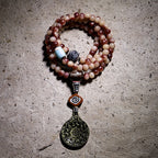 Original Ecological Bloody Natural Camel Bone Bracelet Tibetan Buddhist Beads 108 Pcs