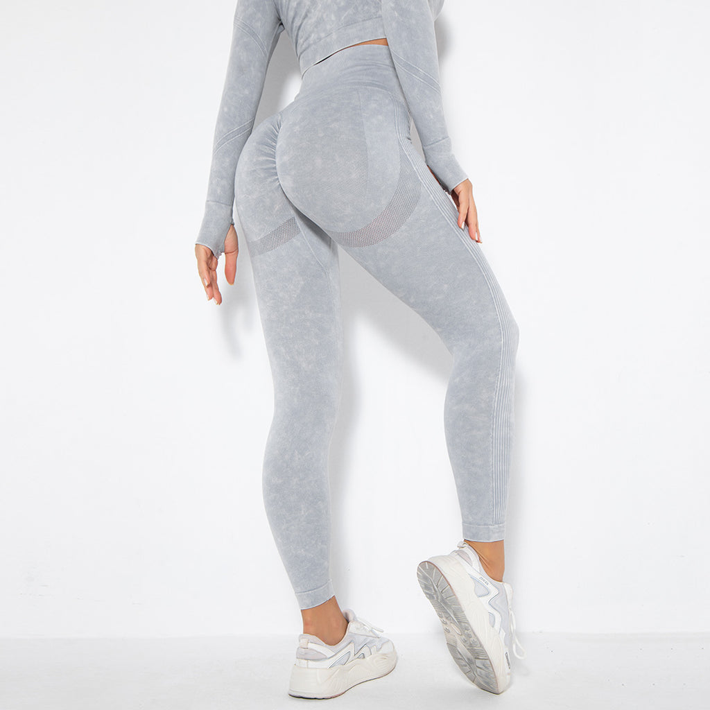 Pantalon de yoga à la mode coupe pêche, évacuant l'humidité