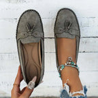 Damen Slipper mit runder Zehenpartie, rutschfest, weich, bequem