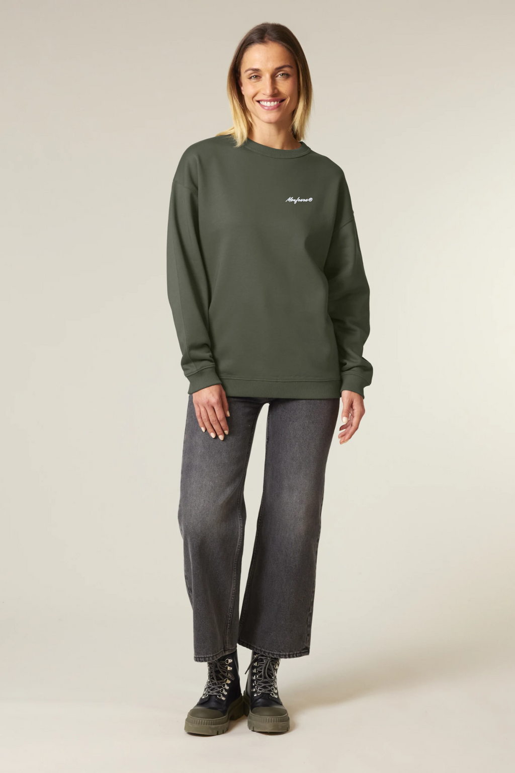 White Label Stick Oversize Damen Crewneck Sweatshirt