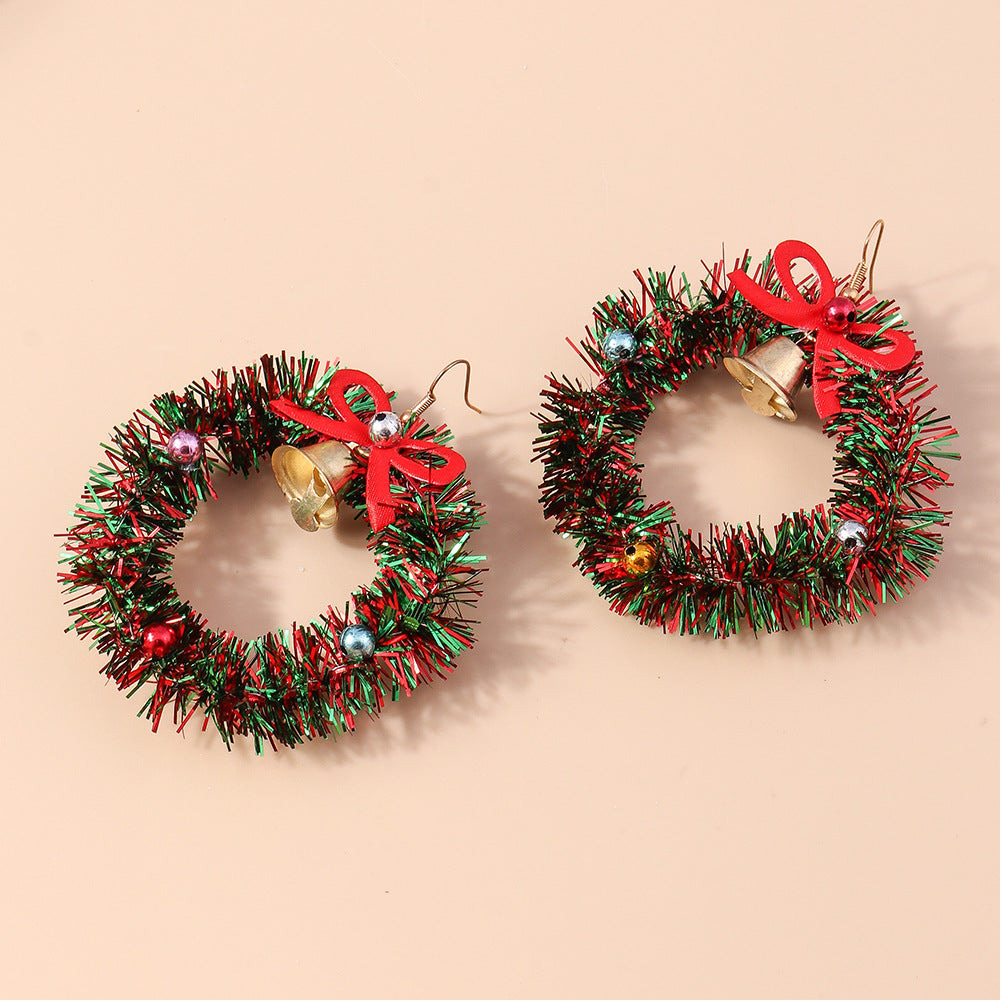 Nouvelles boucles d'oreilles sapin de Noël Boucles d'oreilles en feutre