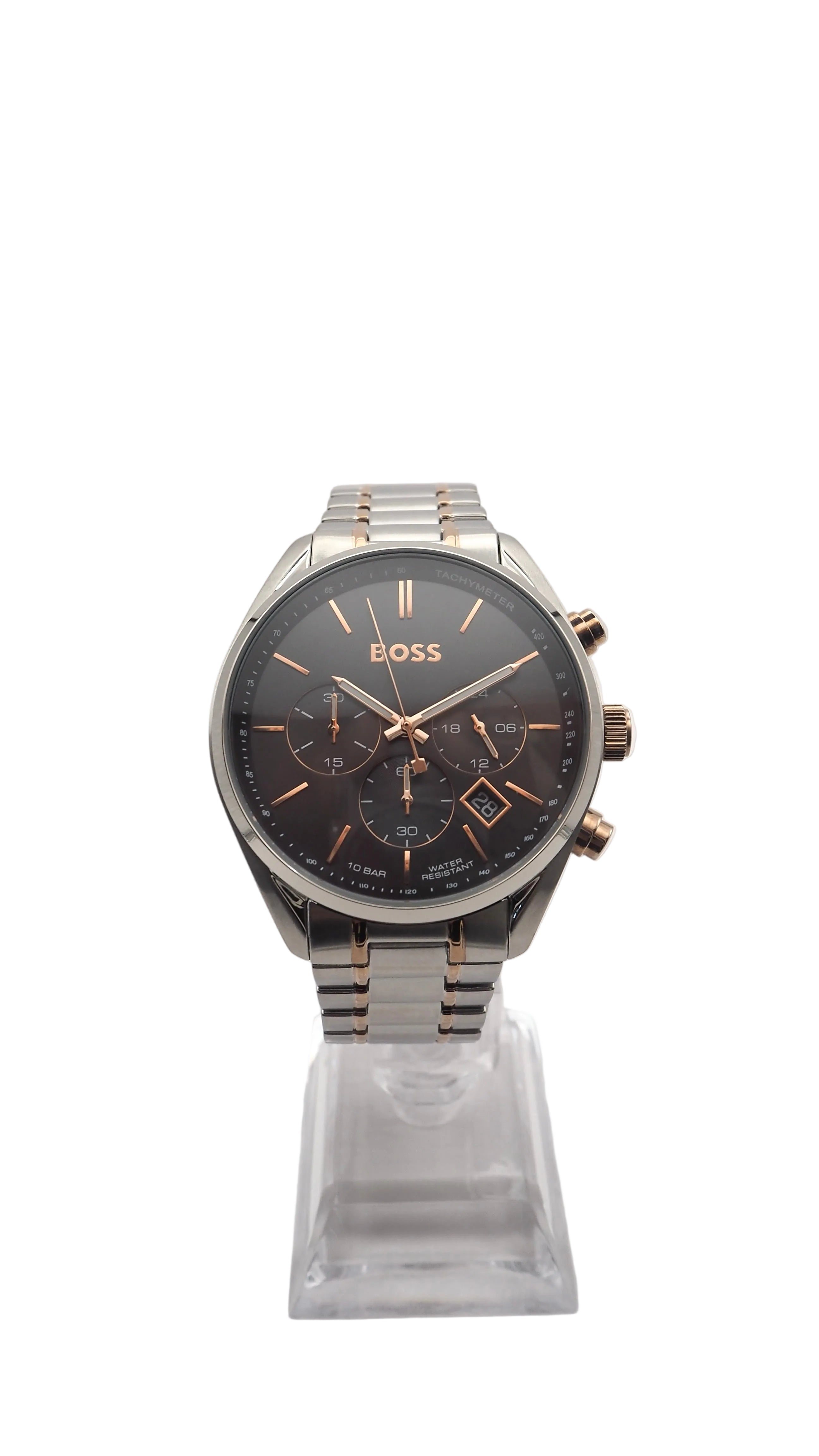 Boss Champion Chronograph 1513819 Herrenuhr Edelstahl Silber Neu OVP