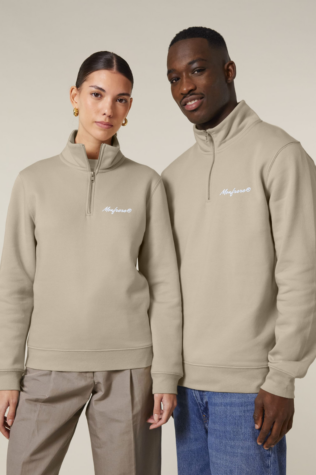 White Label Stick Unisex-Quarter-Zip-Sweatshirt