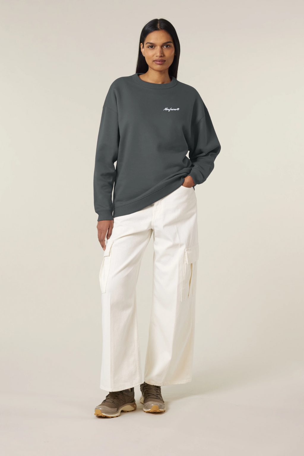 White Label Stick Oversize Damen Crewneck Sweatshirt