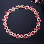 Glänzendes Wellensteinarmband - Luxusschmuck für Hochzeit und Party