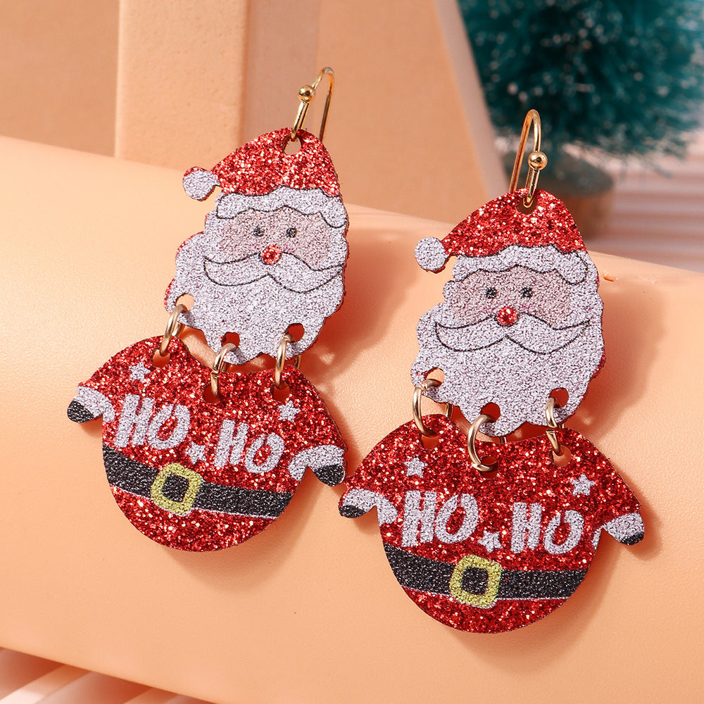 Nouvelles boucles d'oreilles sapin de Noël Boucles d'oreilles en feutre