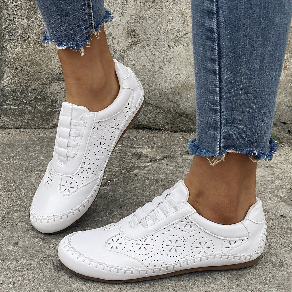 Bout Rond Creux Semelle Souple Chaussures Plates Décontractées pour Femmes