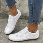 Damen Freizeitschuhe mit runder Zehenpartie und weicher Sohle
