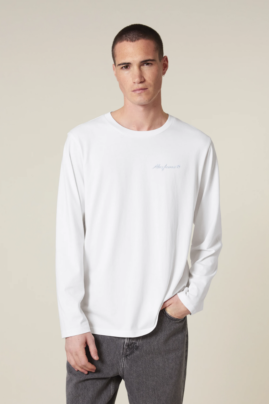 White Label Stick Unisex-Langarmshirt