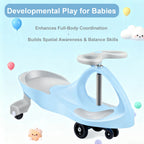 Swing Car Ride On Swivel Scooter Childrens Toy Kids Wiggle Gyro Twist & Go Gift
