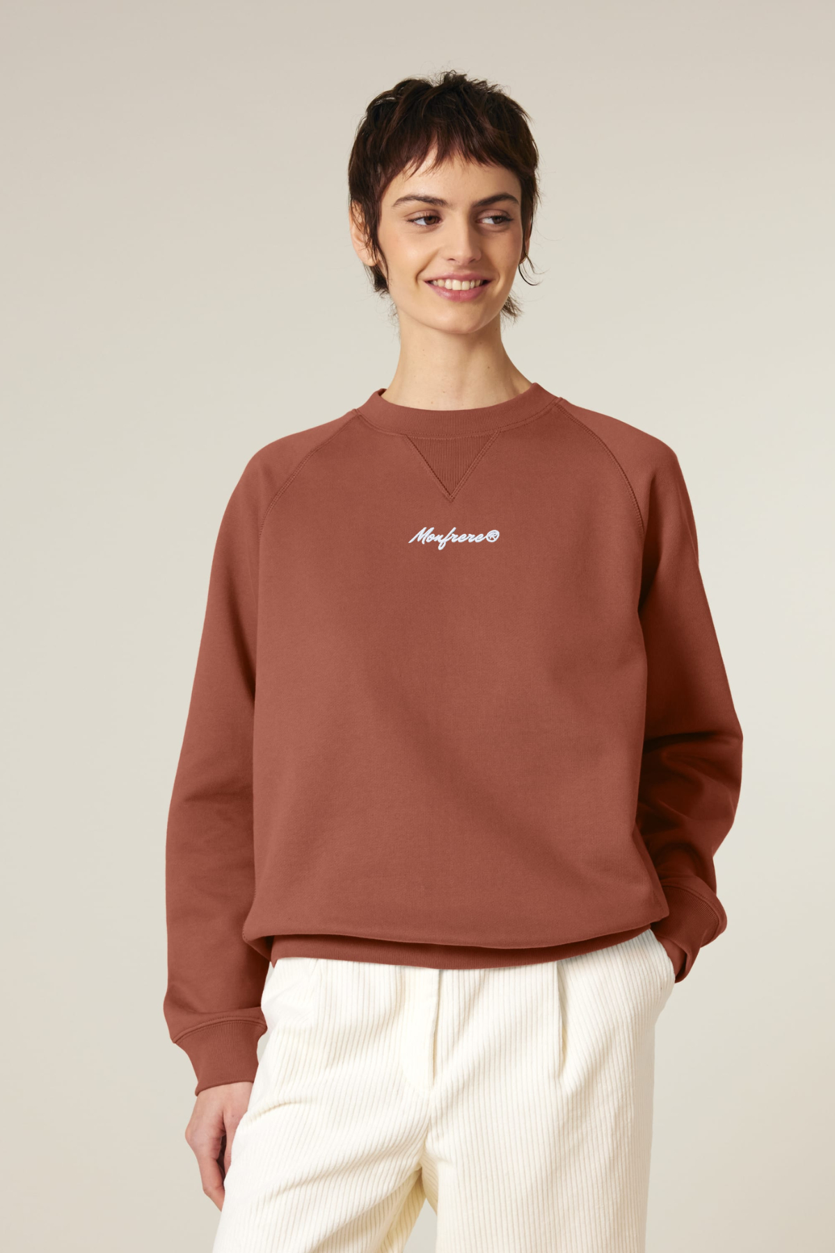 White Label Stick Unisex-Relaxed-Raglan-Sweatshirt