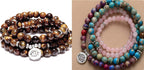 Amazon Stone Tiger Eye Stone Bracelet Necklace 108 Buddha Beads Lotus Bracelet