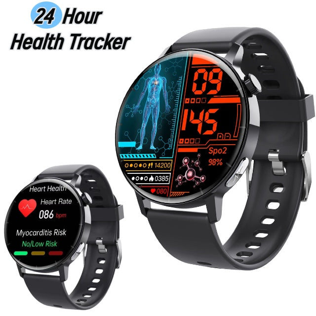 1,41-Zoll-Gesundheits-Smartwatch Fitness-Tracker mit Herzfrequenz-, Blutsauerstoff-, Blutdruck- und Schlafmonitor