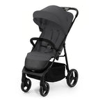Kinderkraft TRIG 3 Kinderwagen, Kinderbuggy, Liegewagen, Sportwagen, Buggy, Zusammenklappen, Breite und tiefe Sitz, mit Liegeposition, 4 Rad Dämpfung, Große Dach, 5-Punkt-Gurt, bis zu 25 kg, Beige