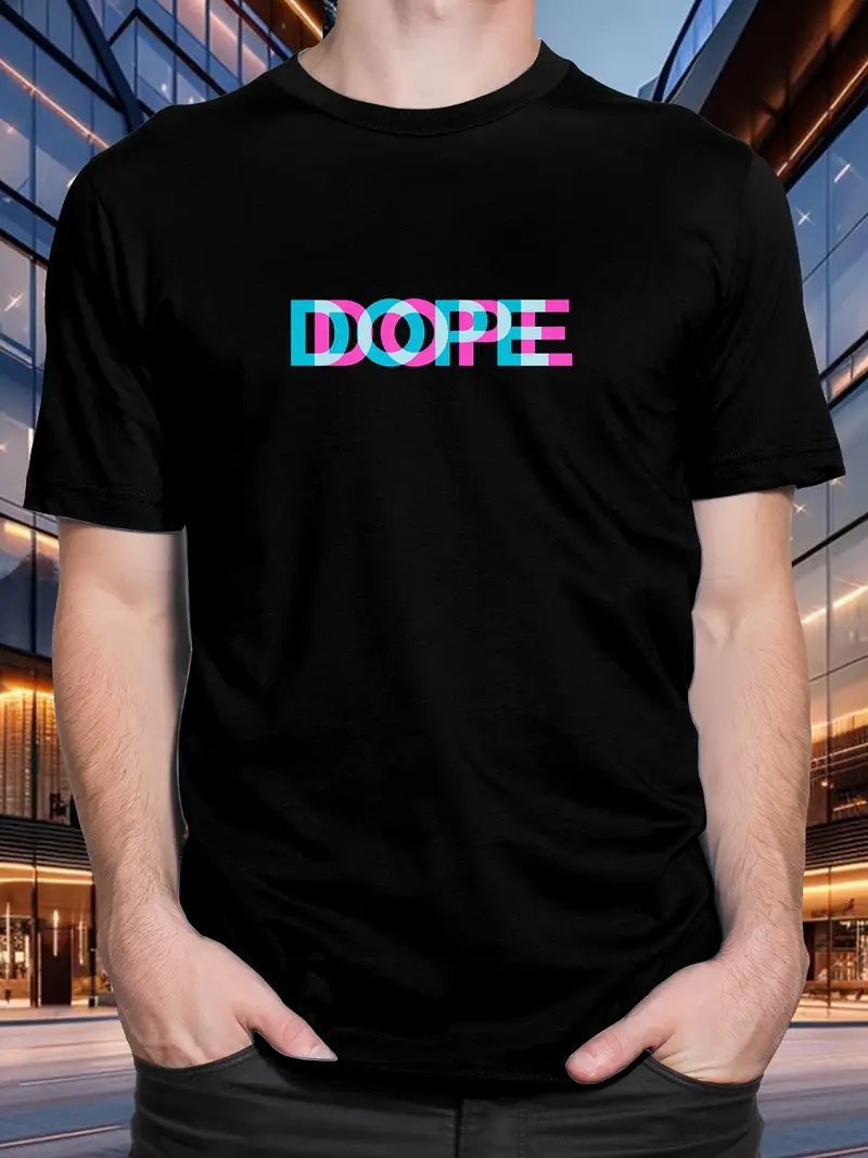 T-shirt à col rond pour hommes Sport Décontracté Bande dessinée Anime