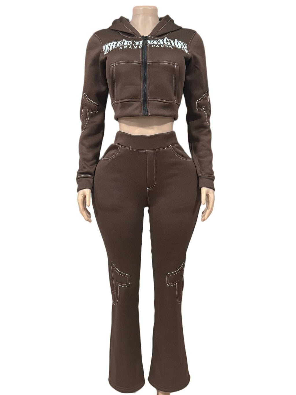 Tenue décontractée pour femme - Sweatshirt de sport imprimé à la mode