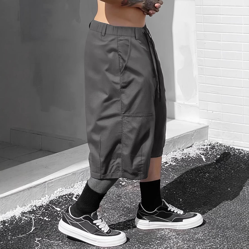 Übergröße Herren Lässige Trendige Arbeitskleidung Capri-Hose Anzughose