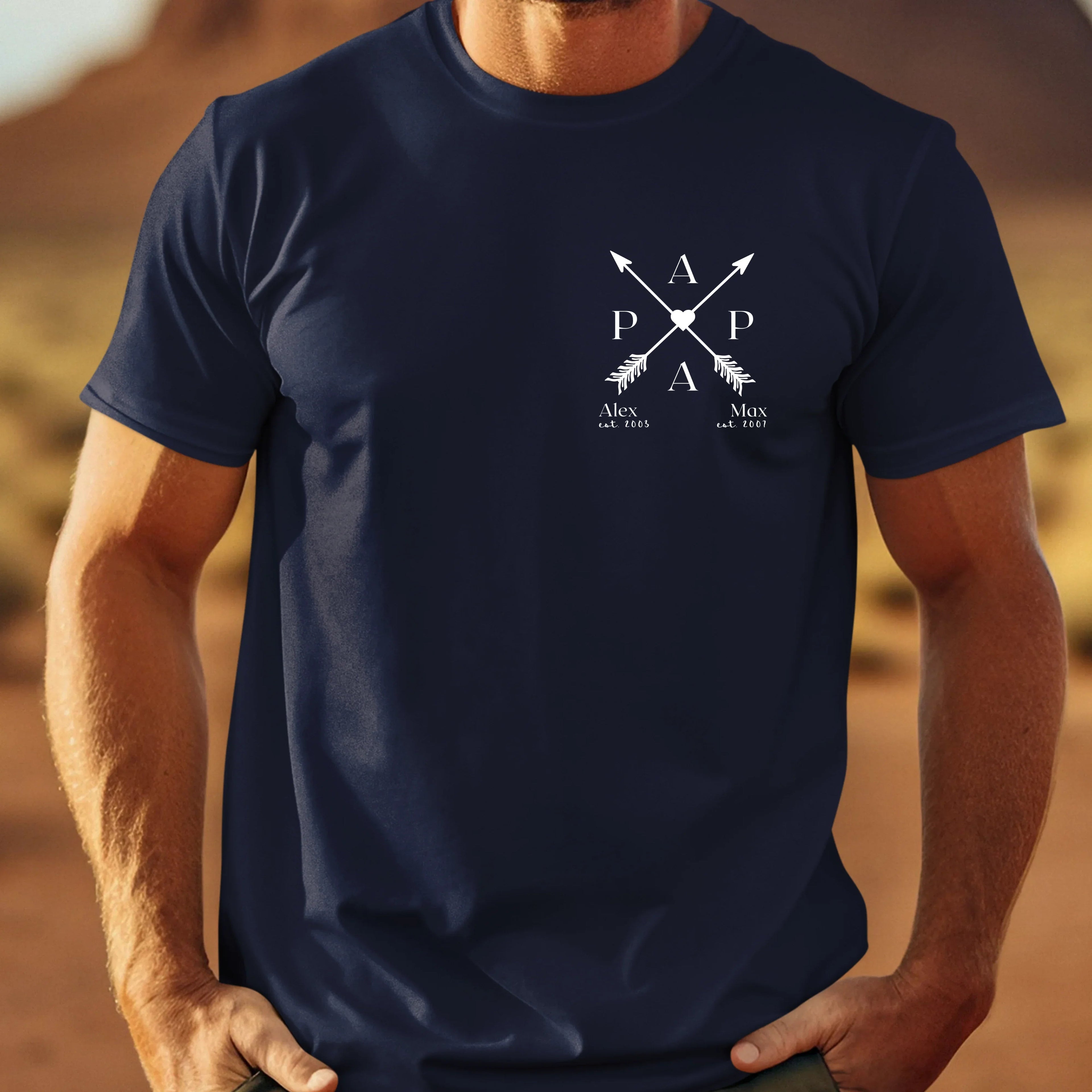 PAPA T-Shirt ARROWS personalisiert