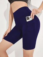 Women's Plus Size Yoga Sports Side Phone Pocket Leggings