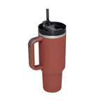 40 oz Becher mit Griff und Strohhalm, isoliert, auslaufsicher, Vakuum-Kaffeetasse aus Edelstahl mit Deckel, konischer Becher, Geschenke für Valentinsliebhaber, geeignet für Auto, Fitnessstudio, Büro, Reisen