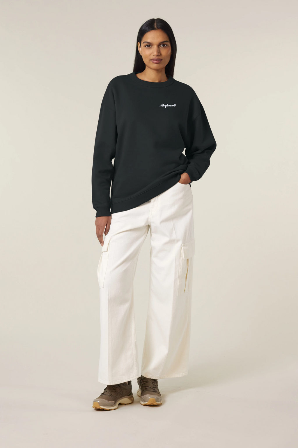 White Label Stick Oversize Damen Crewneck Sweatshirt