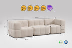 3 Teiliges Modulares Sofa – Beige