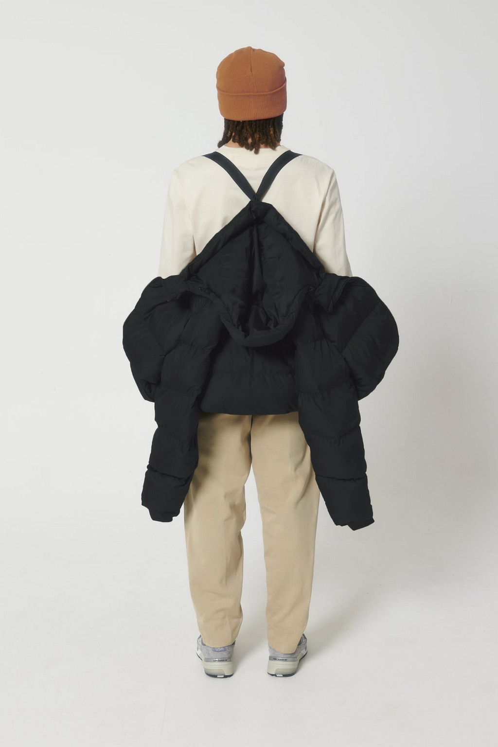 White Label Stick Unisex Oversized Steppjacke