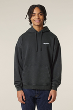 White Label Stick Oversize Garment-Dyed-Hoodie