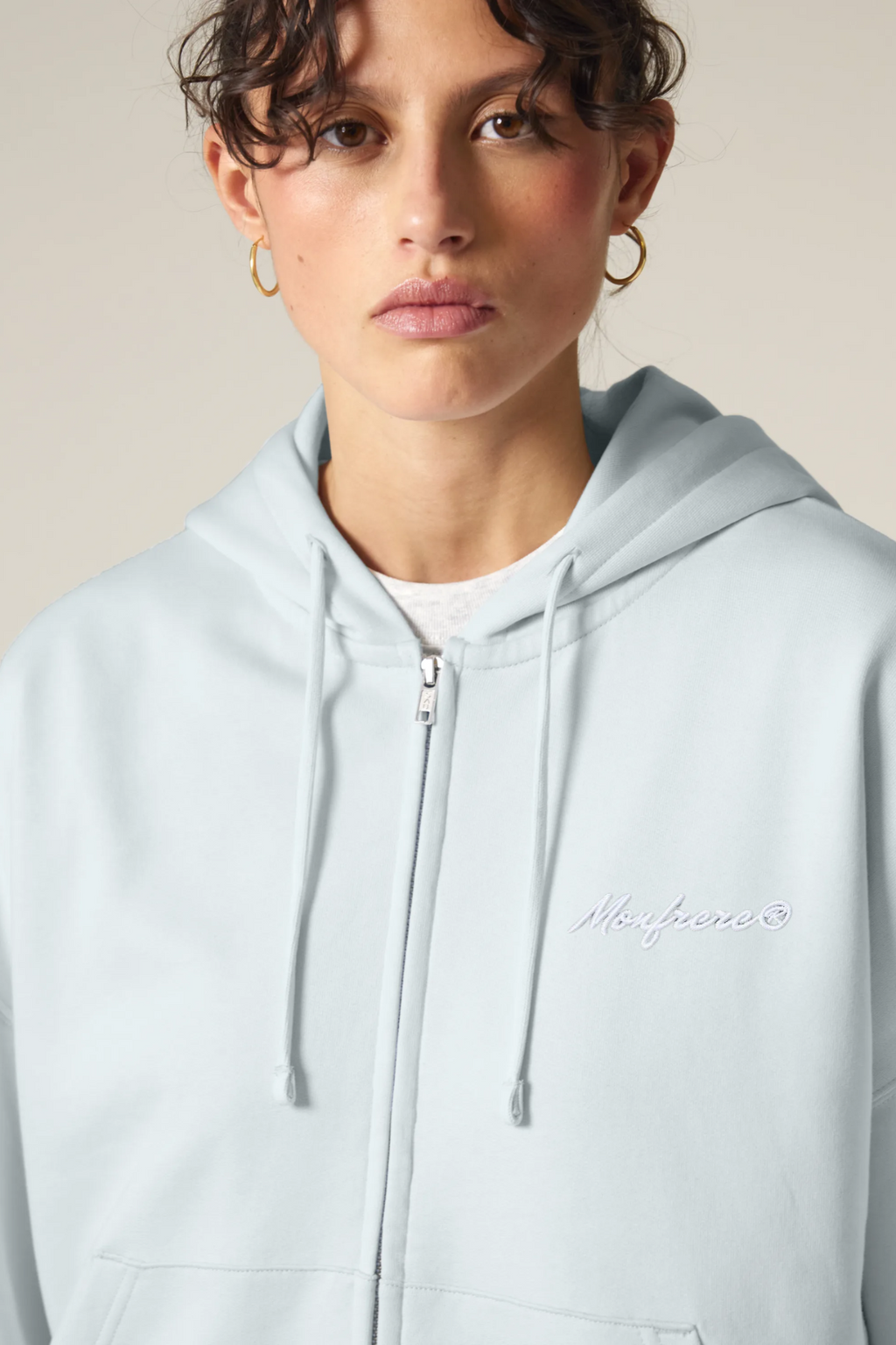 White Label Stick Damen-Reißverschluss-Kapuzenpullover-Sweatshirt