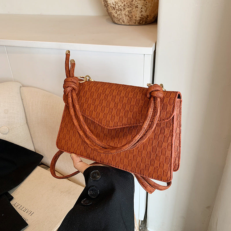 Solid Color Women's One Shoulder Fashion Handbag