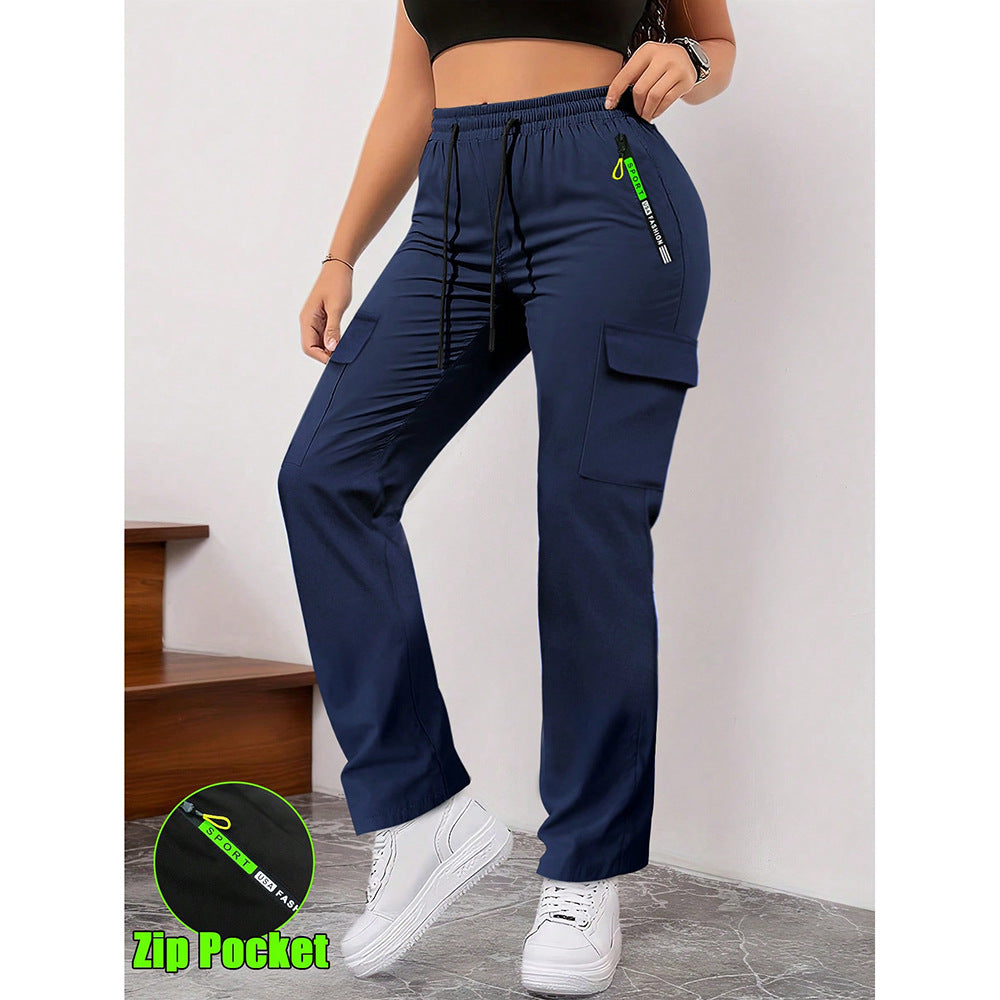 Damen Retro Freizeithose mit großen Taschen