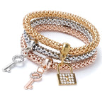 3 Boho-Chic-Armbänder mit Lebensbaum-Motiv – Vintage-Stil, Zinklegierung, zart