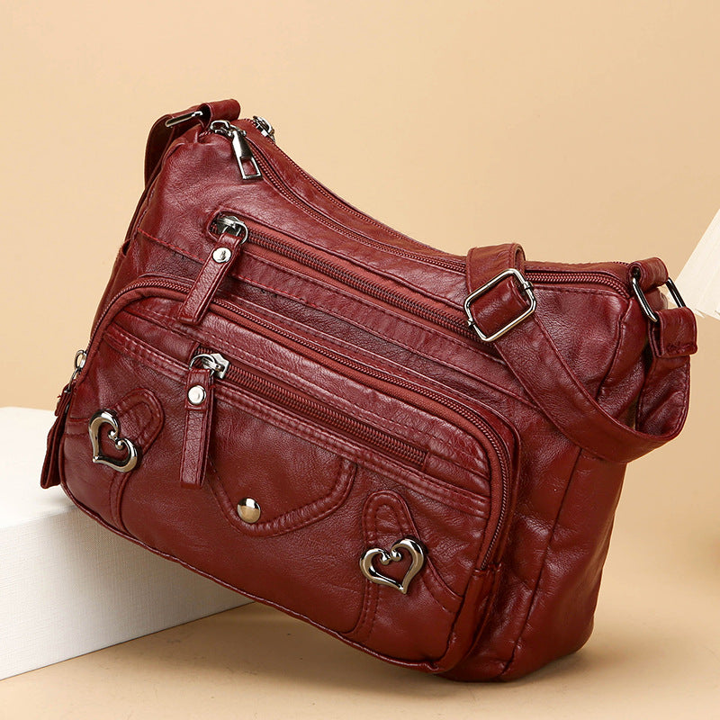 Sac à bandoulière polyvalent de haute qualité au design spacieux et multicouche