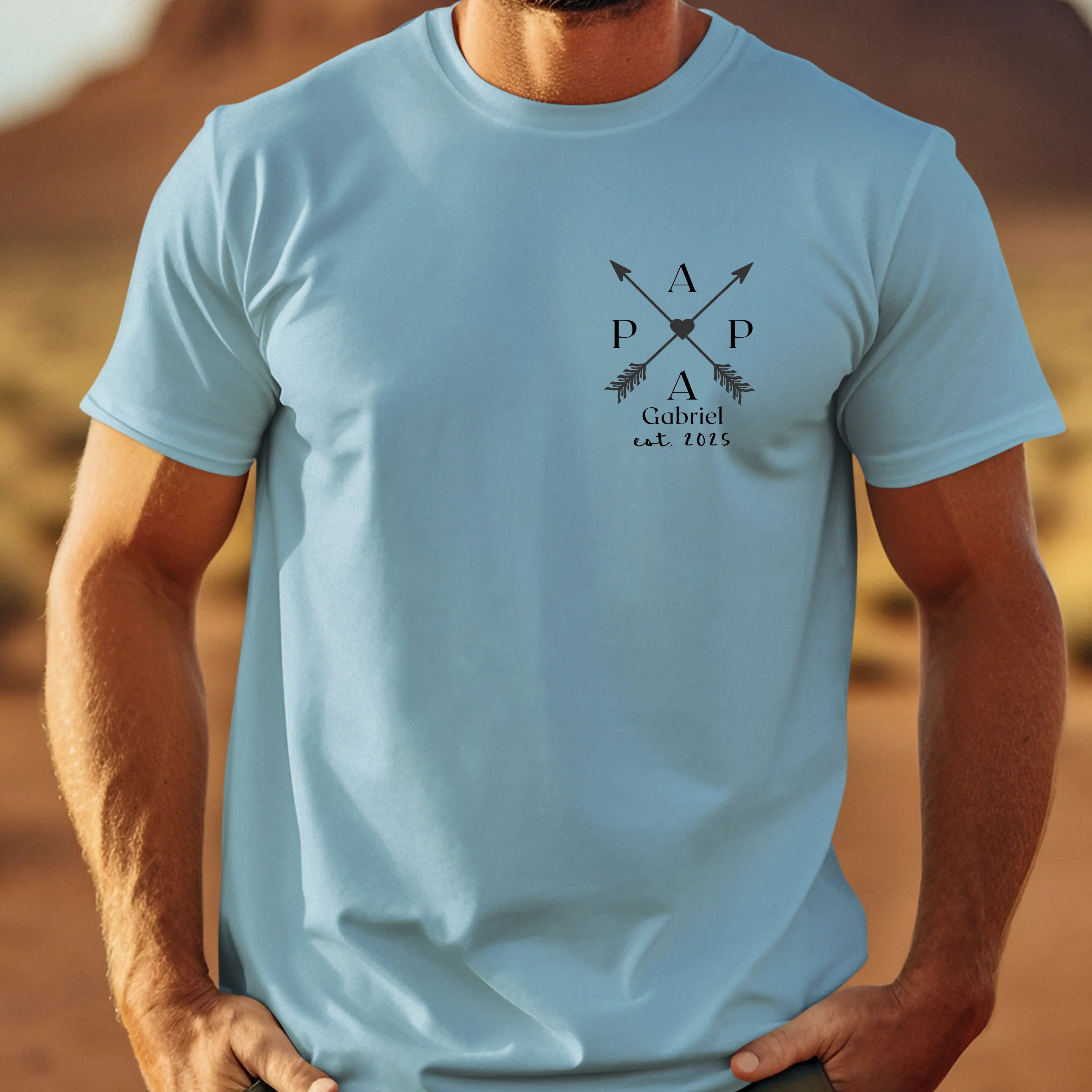PAPA T-Shirt ARROWS personalisiert