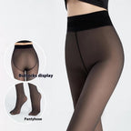 Water Light Socken Schwarz Durchsichtige Einteiler Hose Gefütterte Dickere