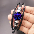 12 Sternzeichen Armband Leuchtendes geflochtenes Design Armband für Männer Frauen Kinder
