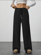 Women's Solid-color Casual Straight-leg Pants