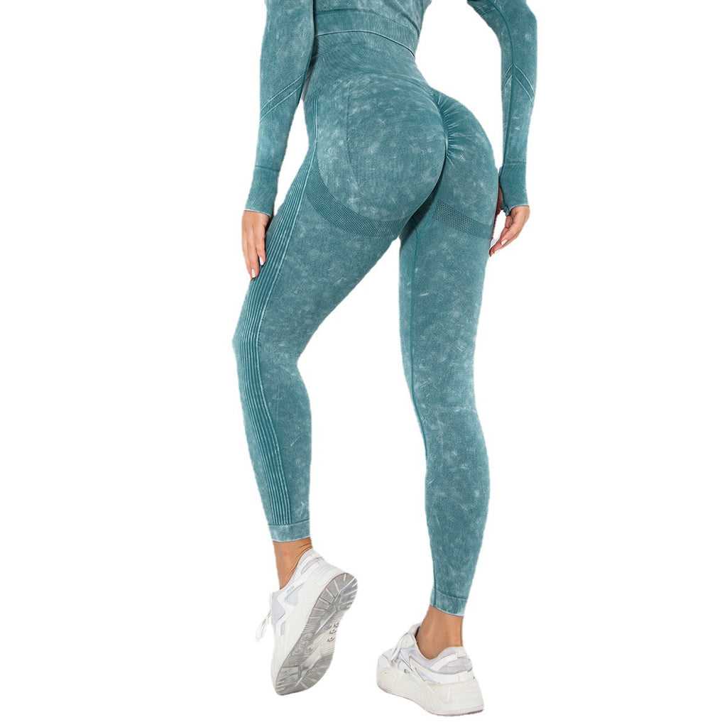 Pantalon de yoga à la mode coupe pêche, évacuant l'humidité