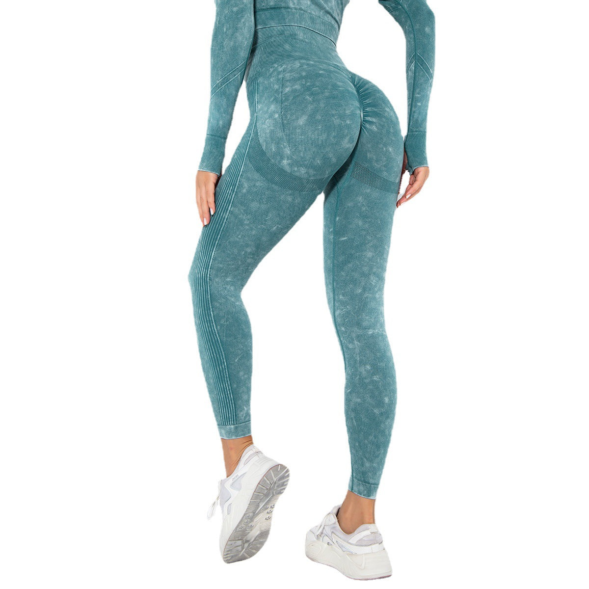 Modische Pfirsich-Hüft-Yoga-Hose mit Feuchtigkeitsableitung