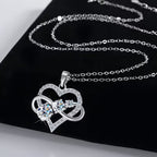 Halskette in Herzform – Symbol für drei Leben und ewige Liebe