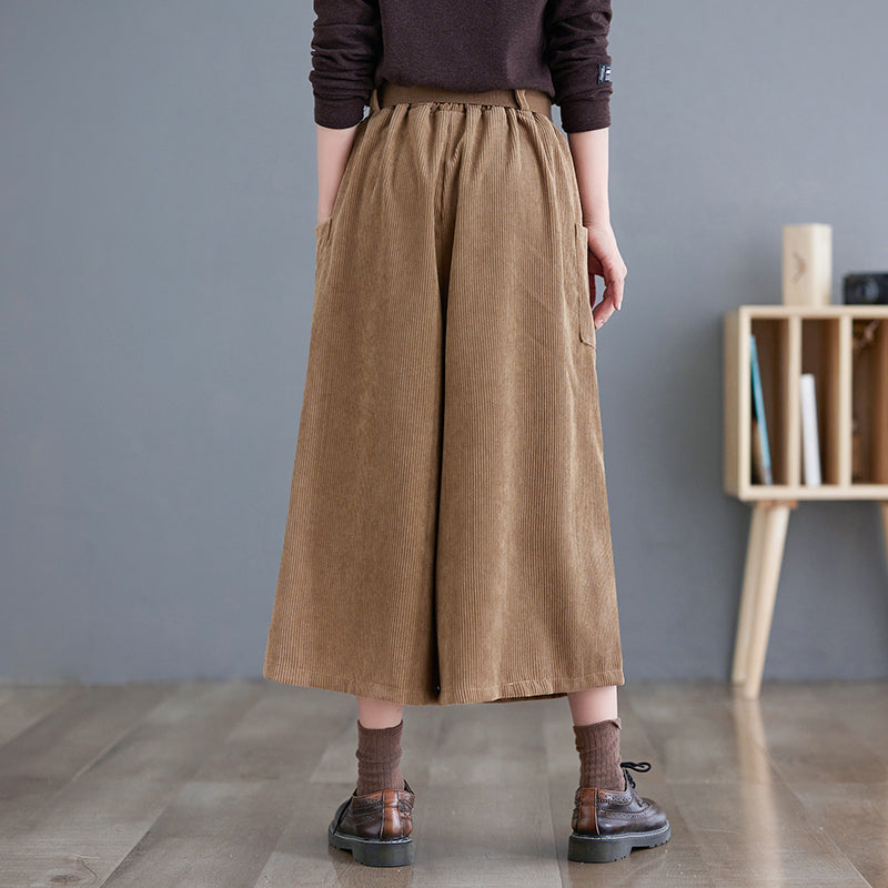 Pantalon large Capri mode femme