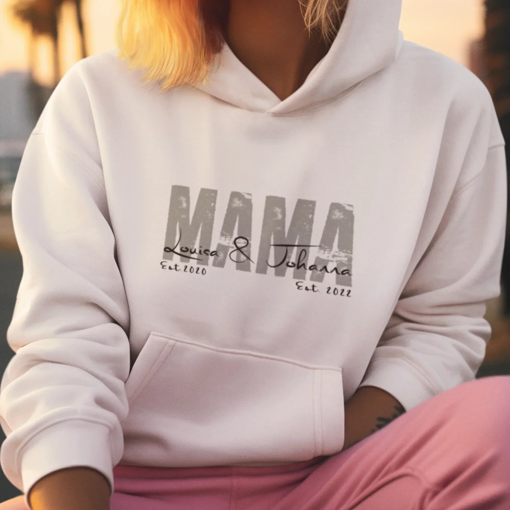 MAMA Hoodie SOLID ROCKS personalisiert