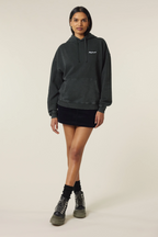 White Label Stick Oversize Garment-Dyed-Hoodie