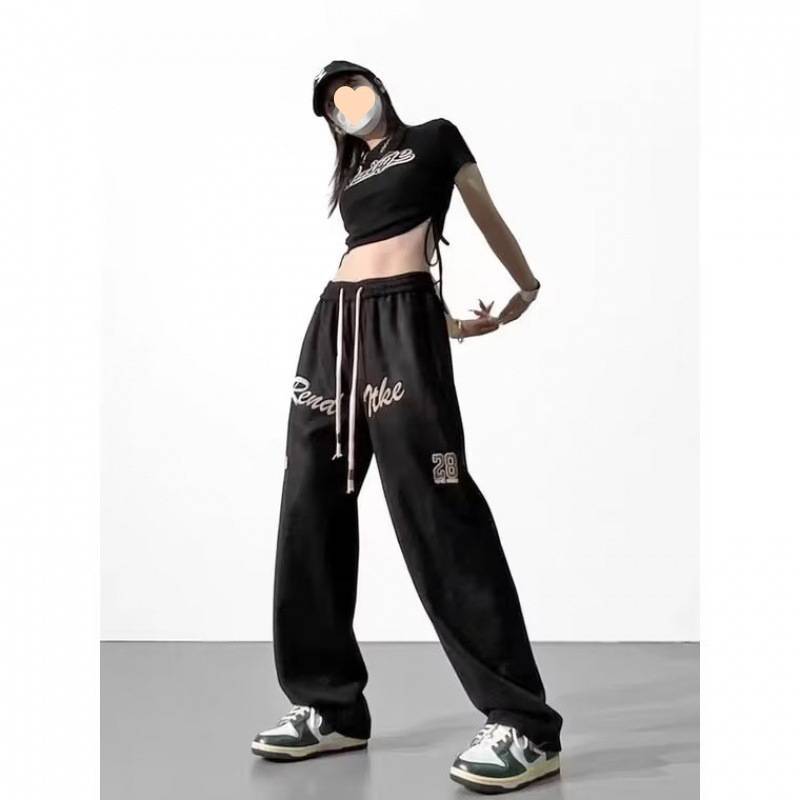 Pantalon droit vert automne pour femmes