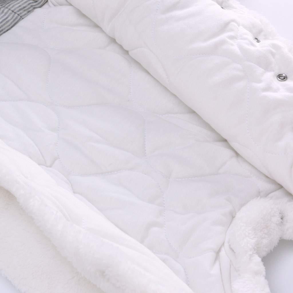 Baby Winter Schneeanzug Baby Strampler, Junge und Mädchen Einteiliger Anzug mit Kapuze, Kleinkind Oberbekleidung Schneeanzug Set Dick und Warm,Blau 3-6 Monate