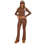 Women's Fashion Low Waist Bell-bottom Pants