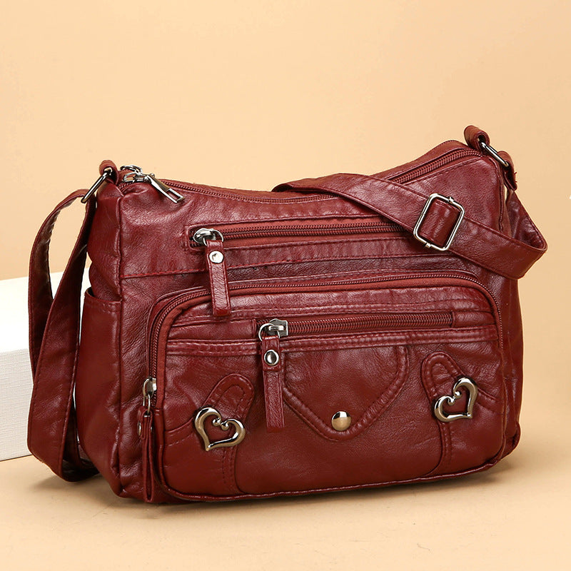 Sac à bandoulière polyvalent de haute qualité au design spacieux et multicouche