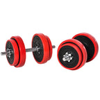 Adjustable Dumbbell Set, 44lbs Convertible To Barbell Weight Set Made With Metal Sand And Plastic For Home Gym Women And Men Weight Lifting Training