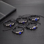 12 Sternzeichen Armband Leuchtendes geflochtenes Design Armband für Männer Frauen Kinder