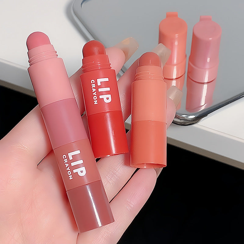 Crayon Lippenstift Lip Gloss Matt Samt Mehrfarbig